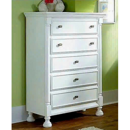 B502-45 : Tủ Đứng 5 Ngăn Kéo - Màu Trắng